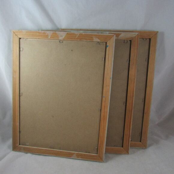 Gruerio Flower Child Prints Girls in Floral Hats Set of 3 Framed Boho Decor 70s - Picture 7 of 7